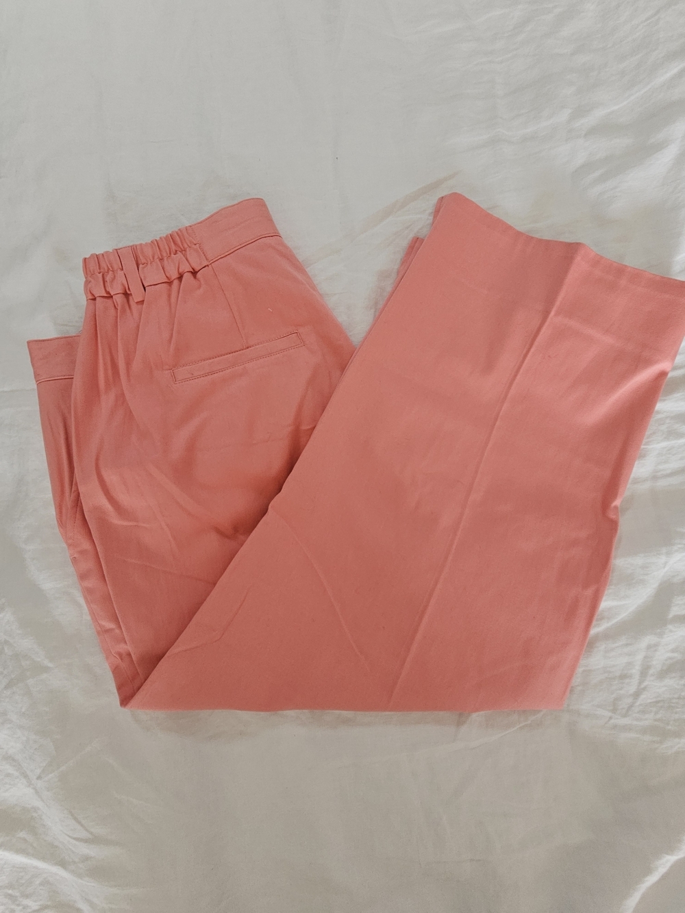 Larry Levine Coral-Pink Wide Leg Pants Size 20 - Picture 6 of 6